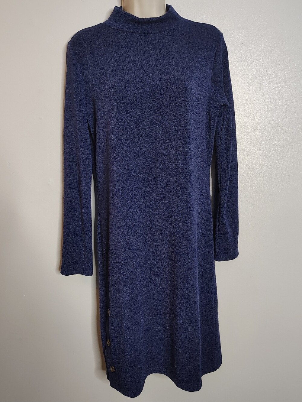 Banana Republic Factory Blue Mock Neck Sweater Sweater Dress Women's Size Medium